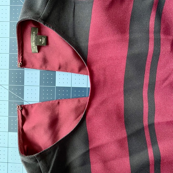 Ann Taylor Stripe Trapeze Dress - M - Picture 5 of 6